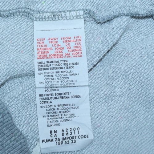 Additional view of Puma Women Grey Crew Neck Pullover Sweatshirt UK 12 Cotton Blend