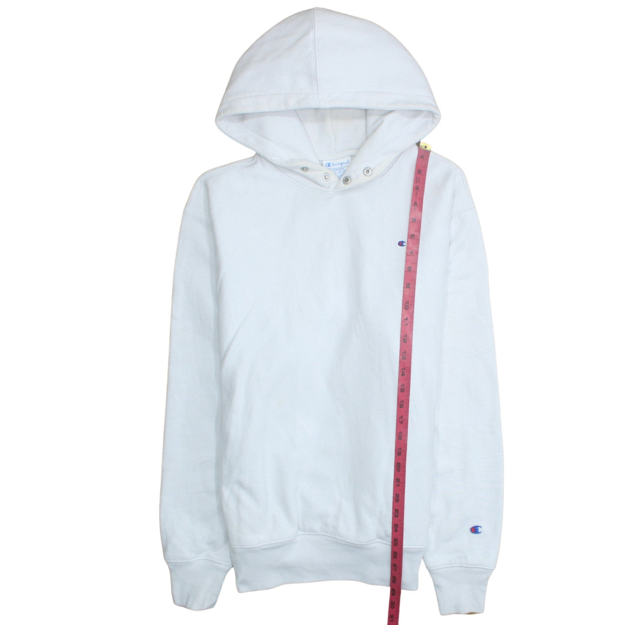 Champion Womens White Large Pullover Hoodie Sweatshirt