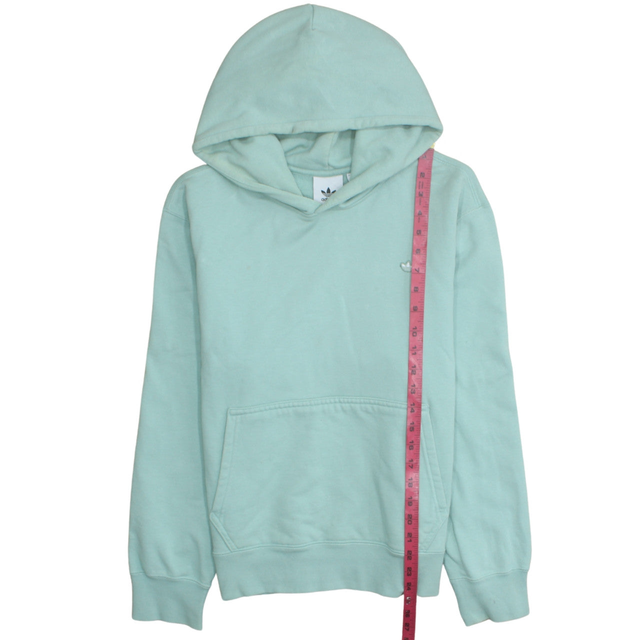 Adidas Women’s Mint Green Pullover Hoodie Size S Cotton Blend