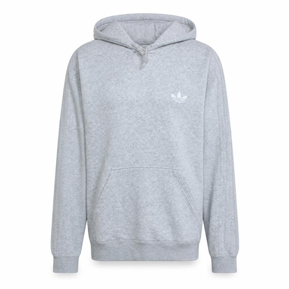 Adidas Men’s Grey Pullover Hoodie Size M Regular Fit Sportswear