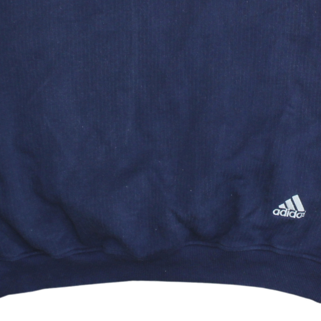 Adidas Men's Blue Cotton Sleeveless V-Neck Sports Vest L