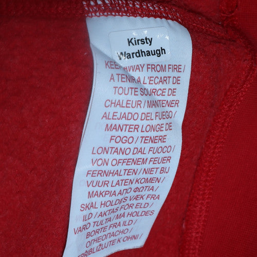 Nike Boys Red Pullover Hoodie L 147-158cm Cotton Blend Fleece Sweatshirt