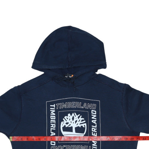 Timberland Men's Blue Pullover Hoodie S Regular Fit Long Sleeve Outdoor