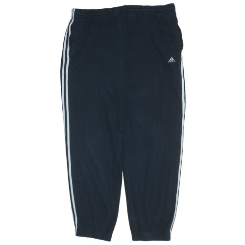 Adidas Men's Black 2XL Jogger Sweatpants with Stripes