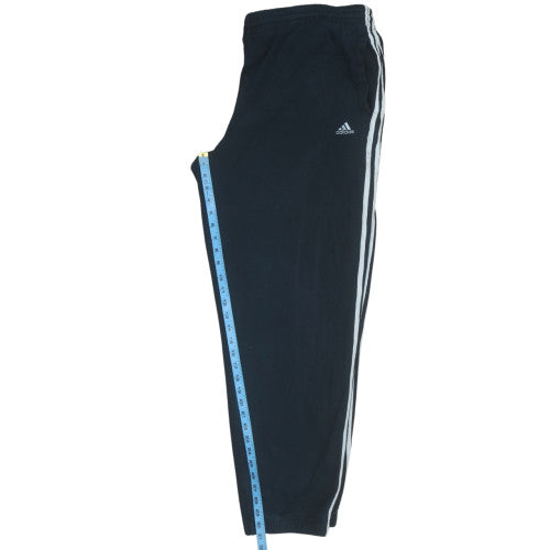 Adidas Men's Black 2XL Jogger Sweatpants with Stripes