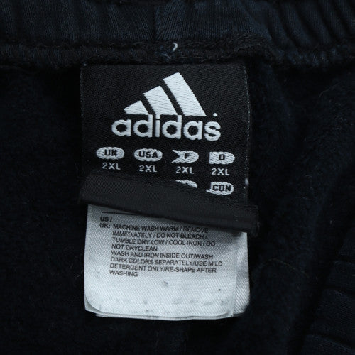 Adidas Men's Black 2XL Jogger Sweatpants with Stripes