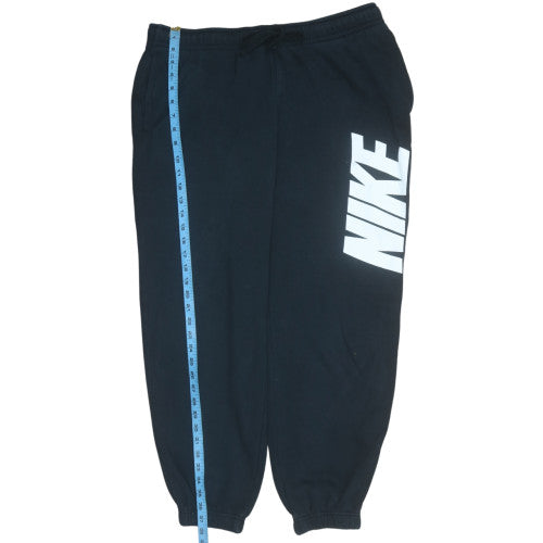 Nike Men’s Black XL Sweatpants with Logo and Drawstring Waist
