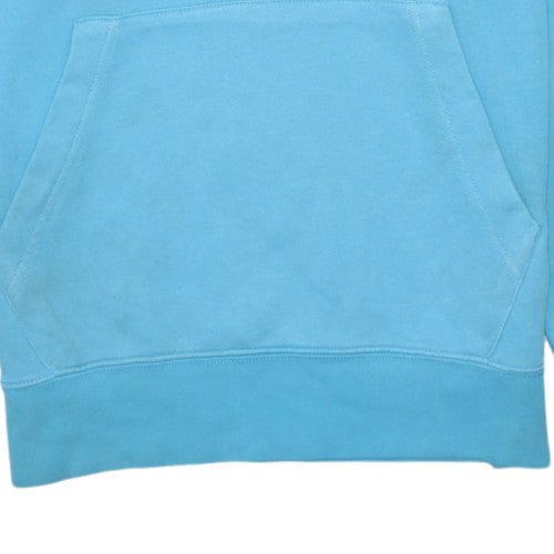 Nike Women Blue Pullover Hoodie Small Cotton Blend Relaxed Fit Sweatshirt