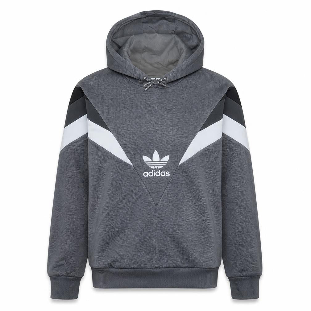 Adidas Mens Grey Pullover Hoodie Size S Sports Graphic