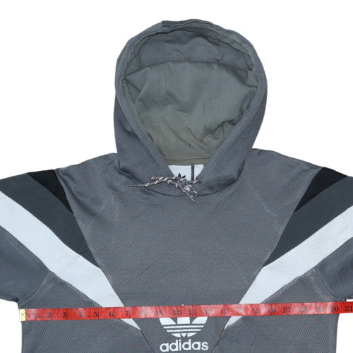 Adidas Mens Grey Pullover Hoodie Size S Sports Graphic