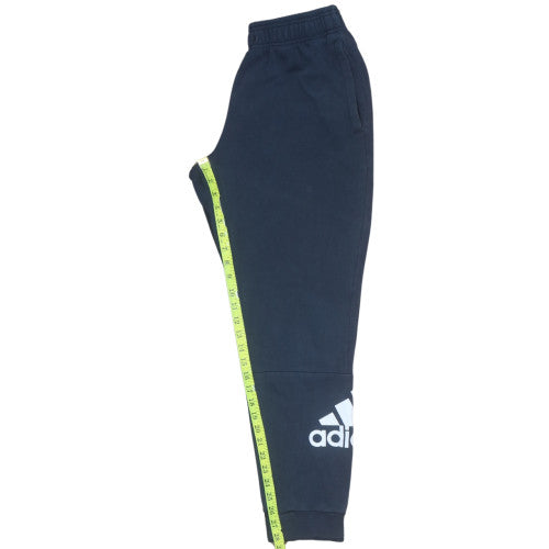 Adidas Men's Blue Jogger Sweatpants M Regular Fit Logo Fleece