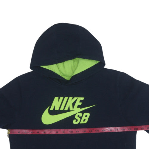 Nike Boys Blue XL Pullover Fleece Hoodie Skateboarding Logo Hooded Sweatshirt