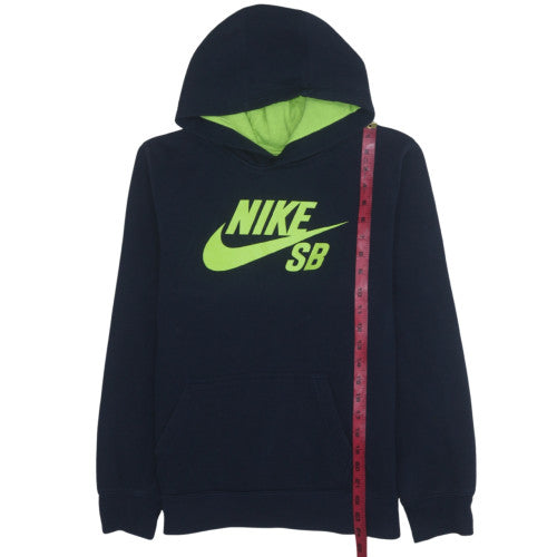 Nike Boys Blue XL Pullover Fleece Hoodie Skateboarding Logo Hooded Sweatshirt