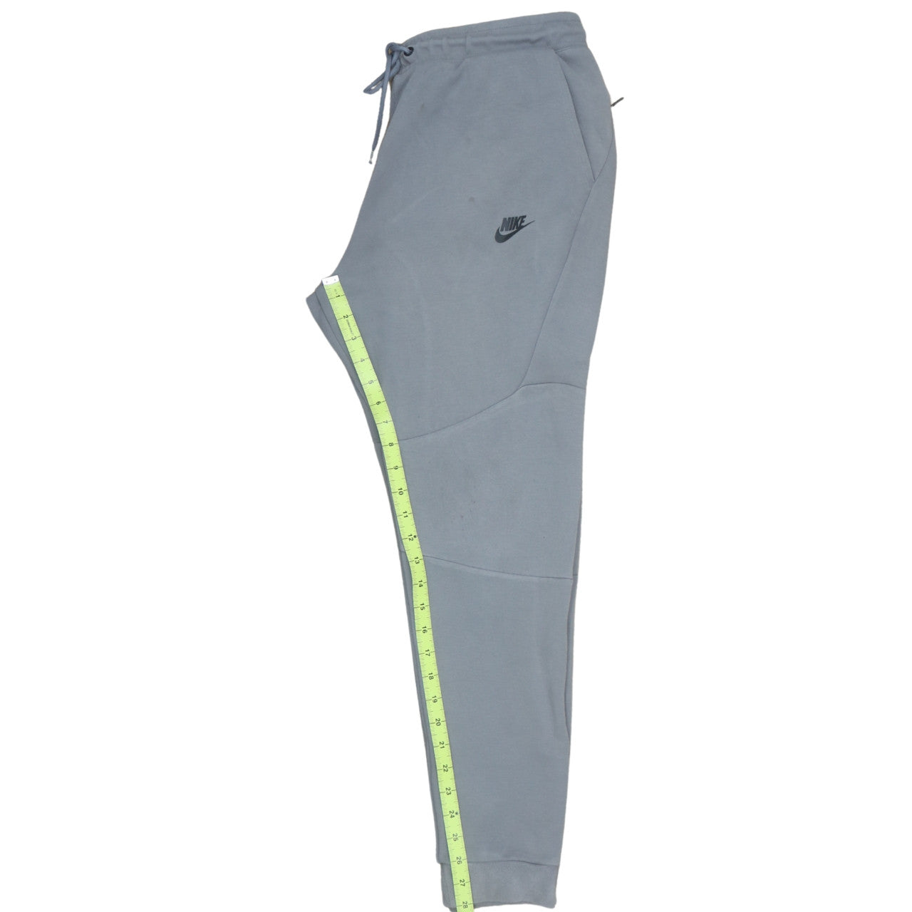 Nike Men Grey L Jogger Sweatpants Cotton Blend Tapered Fit