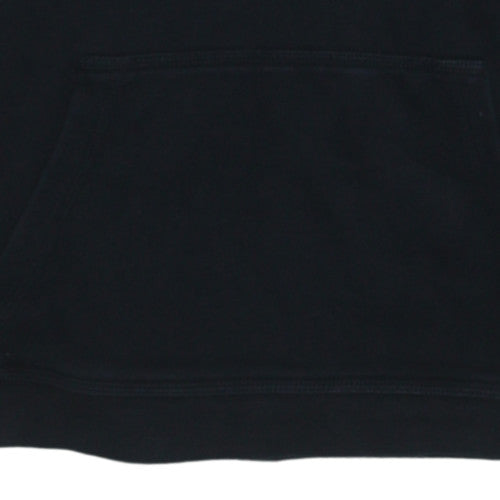 Nike Boys Black XL Pullover Fleece Hoodie with Logo Print