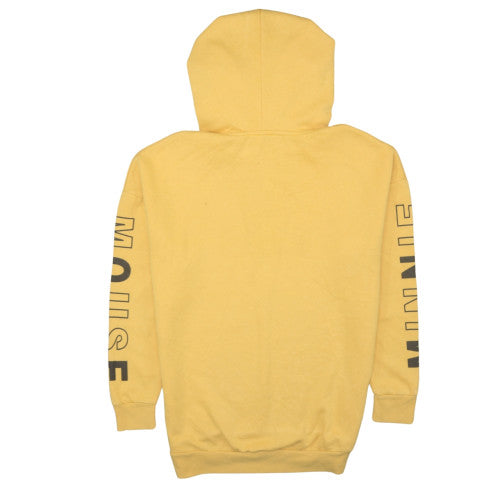 Disney Womens Yellow Minnie Mouse Pullover Hoodie XS