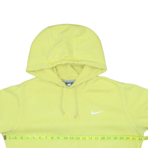 Nike Women's Yellow Pullover Hoodie Size M Cotton Blend Casual