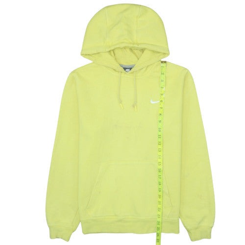 Nike Women's Yellow Pullover Hoodie Size M Cotton Blend Casual