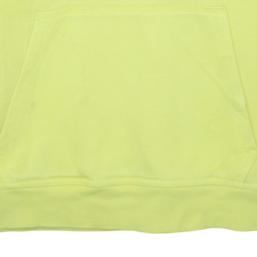 Nike Women's Yellow Pullover Hoodie Size M Cotton Blend Casual