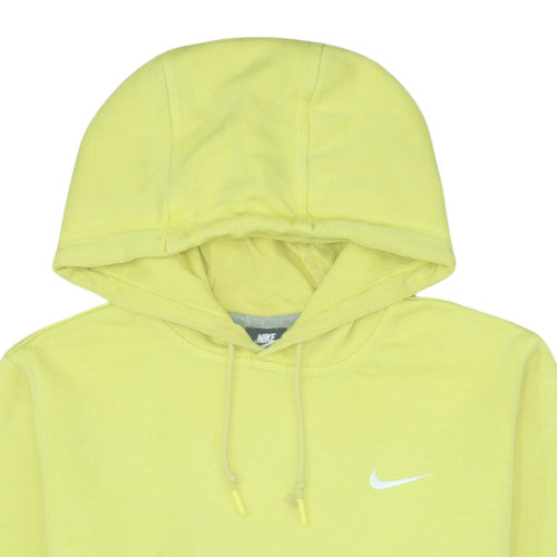 Nike Women's Yellow Pullover Hoodie Size M Cotton Blend Casual