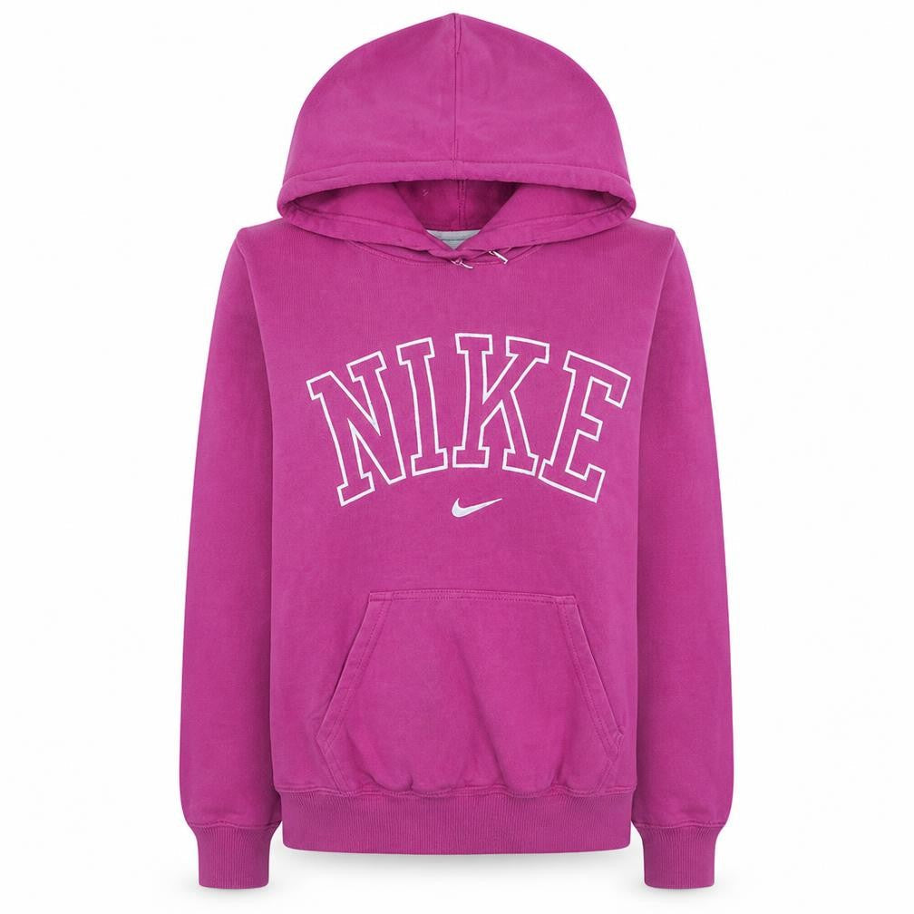 Nike Women's Pink Pullover Hoodie Medium Cotton Blend Sweatshirt