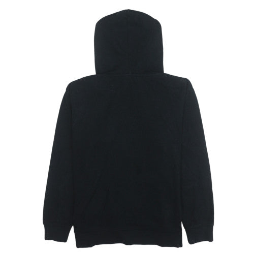 Vans Womens Black Pullover Hoodie Small Hooded Logo Cotton Blend