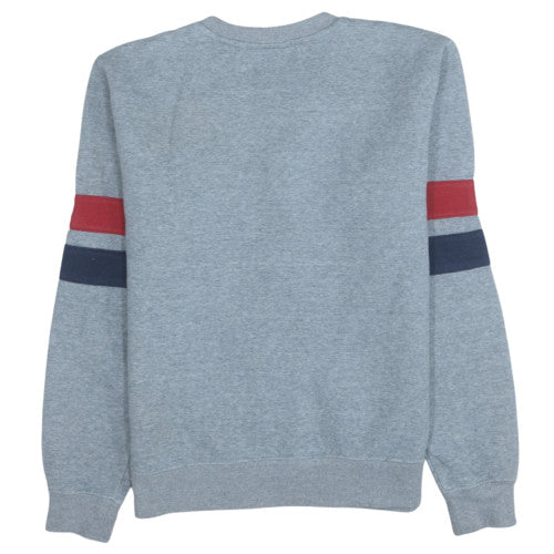 Fila Men's Grey Logo Pullover Sweatshirt M Retro Sports Style