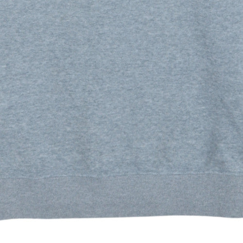 Fila Men's Grey Logo Pullover Sweatshirt M Retro Sports Style