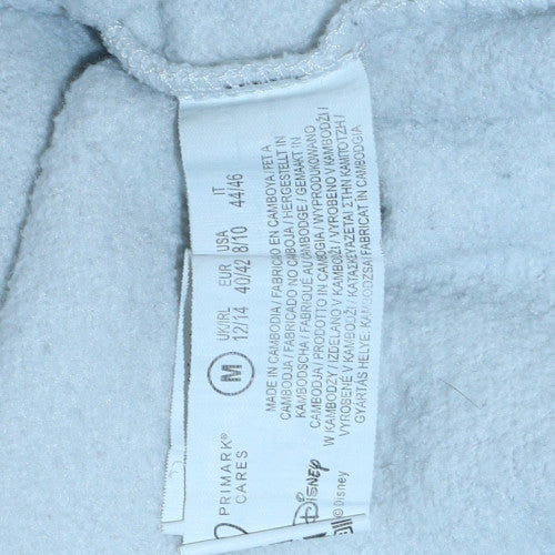 Disney Women White Lilo & Stitch Pullover Hoodie Size 12 Graphic Print