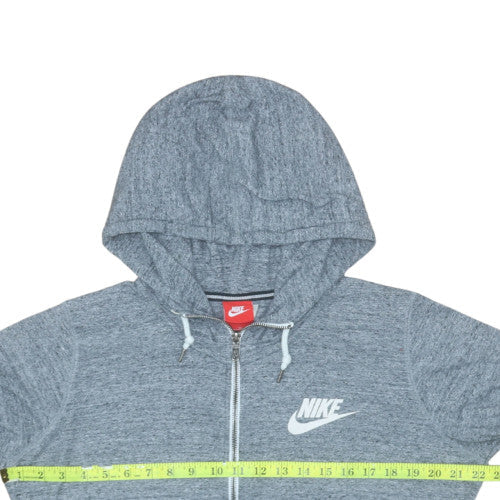 Nike Women’s Grey Full Zip Hoodie Size XL Cotton Blend Casual