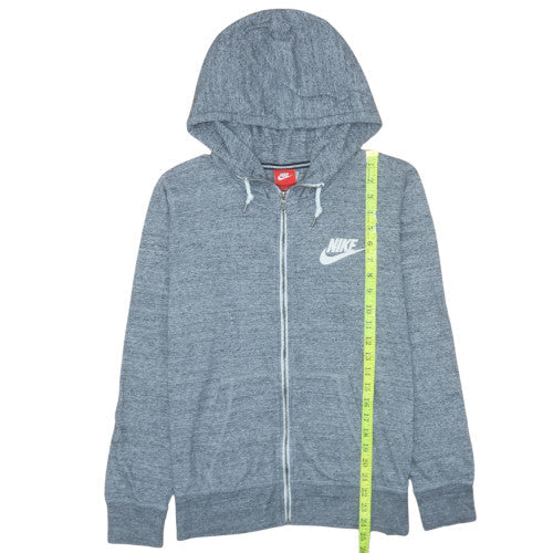 Nike Women’s Grey Full Zip Hoodie Size XL Cotton Blend Casual