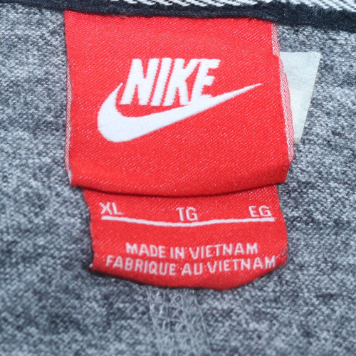 Nike Women’s Grey Full Zip Hoodie Size XL Cotton Blend Casual
