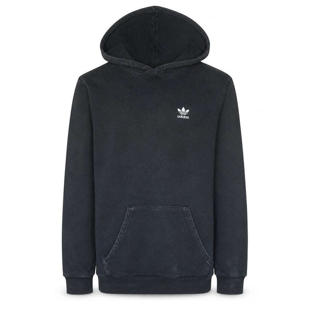 Front view of Adidas Women Black XS Pullover Hoodie Classic Trefoil Logo