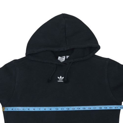 Adidas Women’s Black Pullover Hoodie Size M with Logo & Pocket
