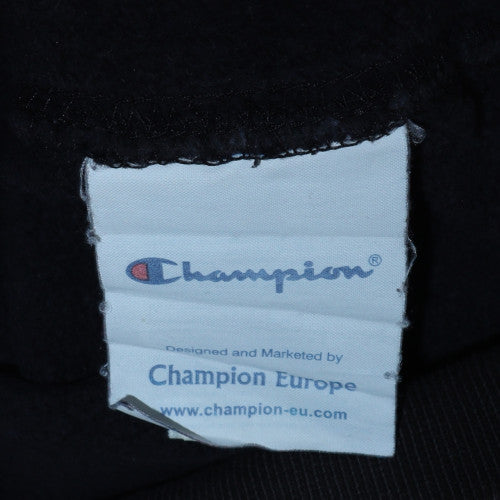 Champion Men’s Black Full Zip Hoodie Size S Fleece Lined Athletic