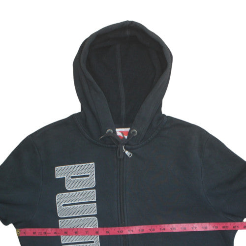 Puma Men's Black Full Zip Hoodie S Fleece Sportswear