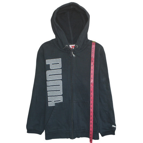 Puma Men's Black Full Zip Hoodie S Fleece Sportswear