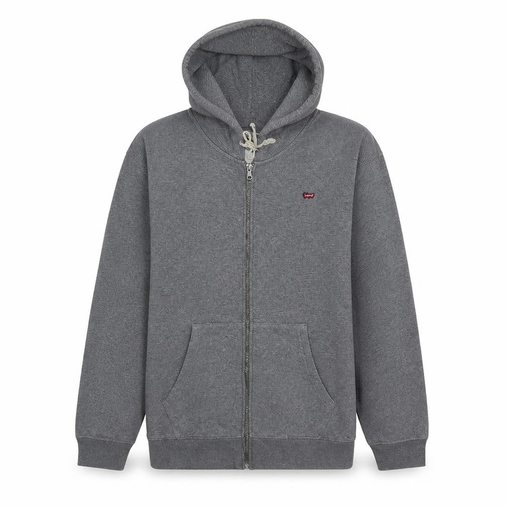 Levi's Men's Grey Full Zip Hoodie L Regular Fit Cotton Blend