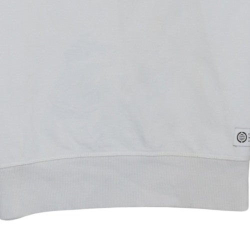 The North Face Mens White Small Crew Neck Pullover Sweatshirt