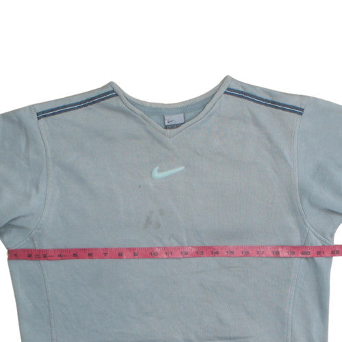 Nike Boys Blue V-Neck Fleece Pullover Sweatshirt 13-14 Years