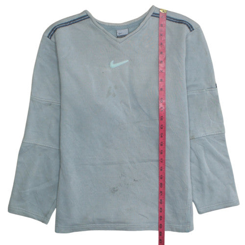 Nike Boys Blue V-Neck Fleece Pullover Sweatshirt 13-14 Years