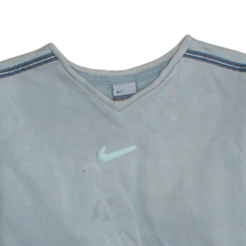 Nike Boys Blue V-Neck Fleece Pullover Sweatshirt 13-14 Years