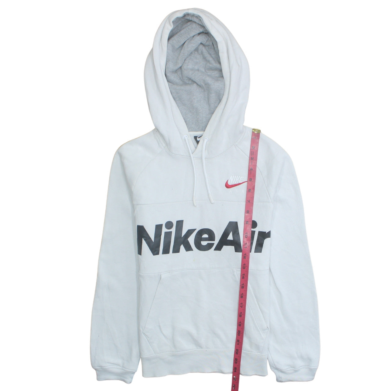 Nike Men's White XS Pullover Hoodie with Logo Print