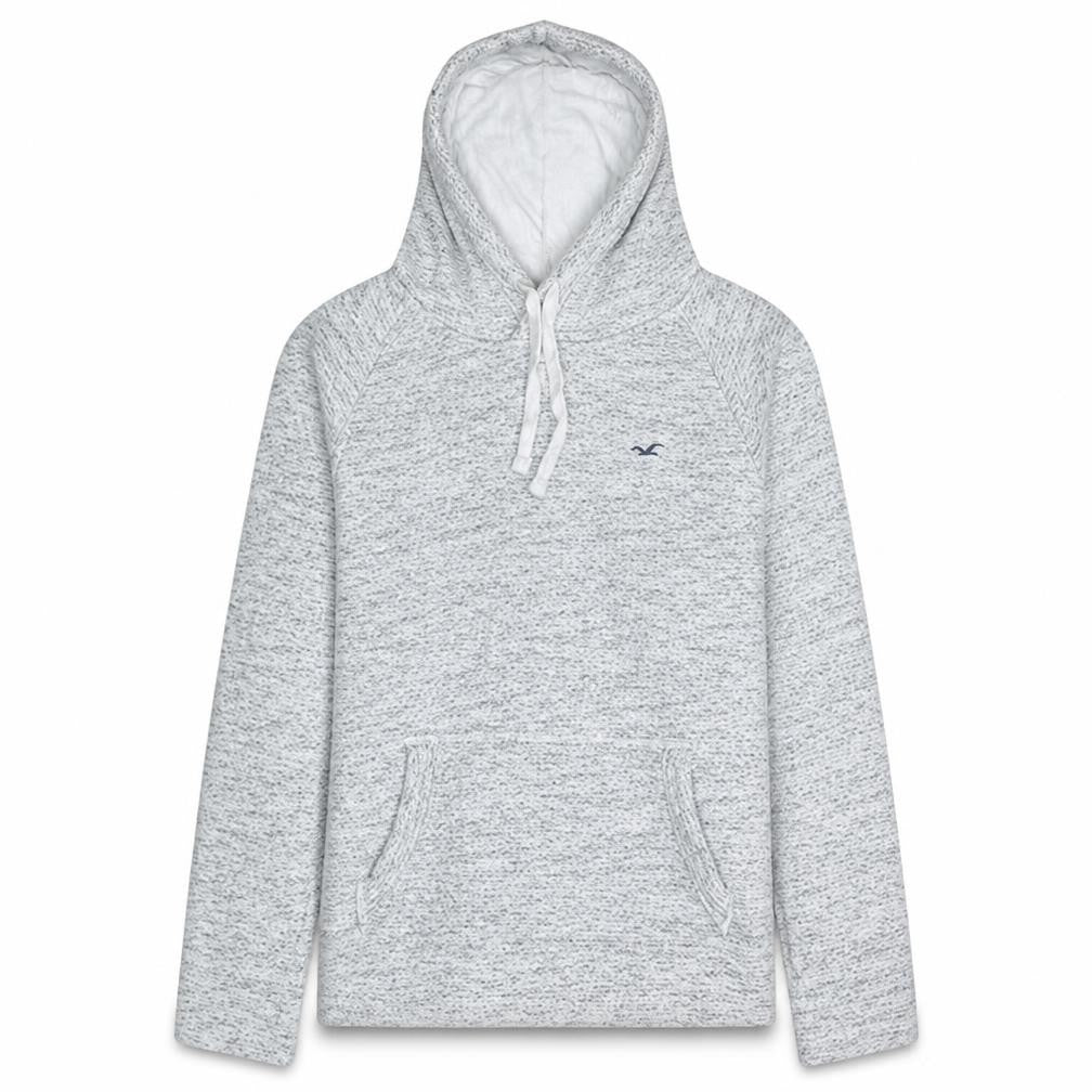 Hollister Women’s Grey Pullover Hoodie Small Soft Fleece Lined Casual