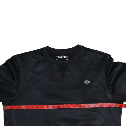 Lacoste Sport Men's Black Regular Fit Crew Neck Sweatshirt M