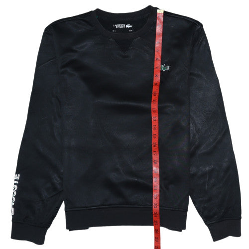 Lacoste Sport Men's Black Regular Fit Crew Neck Sweatshirt M