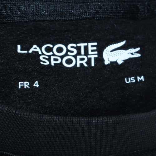 Lacoste Sport Men's Black Regular Fit Crew Neck Sweatshirt M
