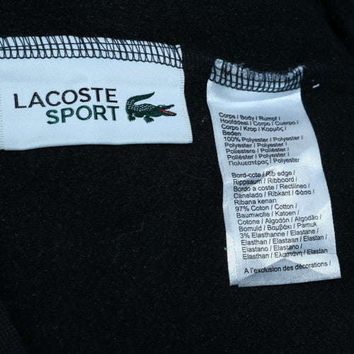 Lacoste Sport Men's Black Regular Fit Crew Neck Sweatshirt M