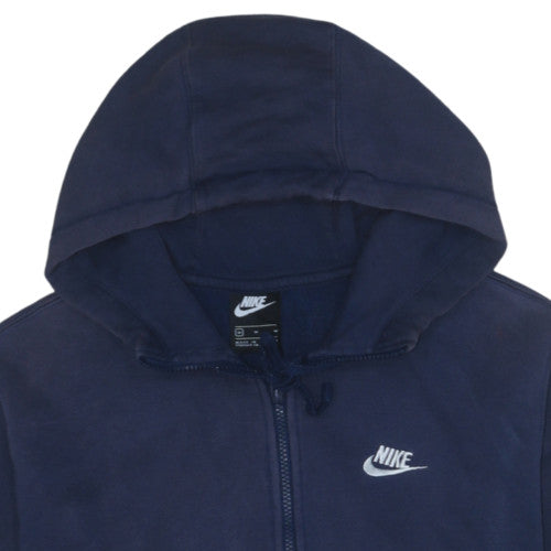 Nike Men's Blue Full Zip Fleece Hoodie Size M