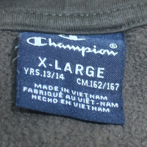 Champion Boys Brown & Black Pullover Hoodie 13-14 Years Graphic Logo
